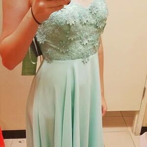 City Triangles Mint Green Maxi Dress